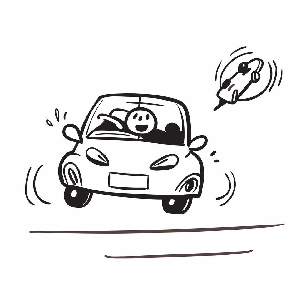 First Time Driver Excitement concept as A first time driver experiences the thrill and independence of driving alone depicted in a moment of pure joy in Photo Stock Concept Clear vector