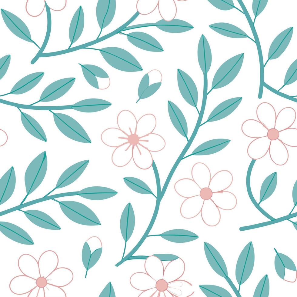 Elegant spring floral seamless pattern with pastel colors and soft textures for calm soothing designs concept as Soft pastel floral pattern with calming textures ideal for spring t Clear vector