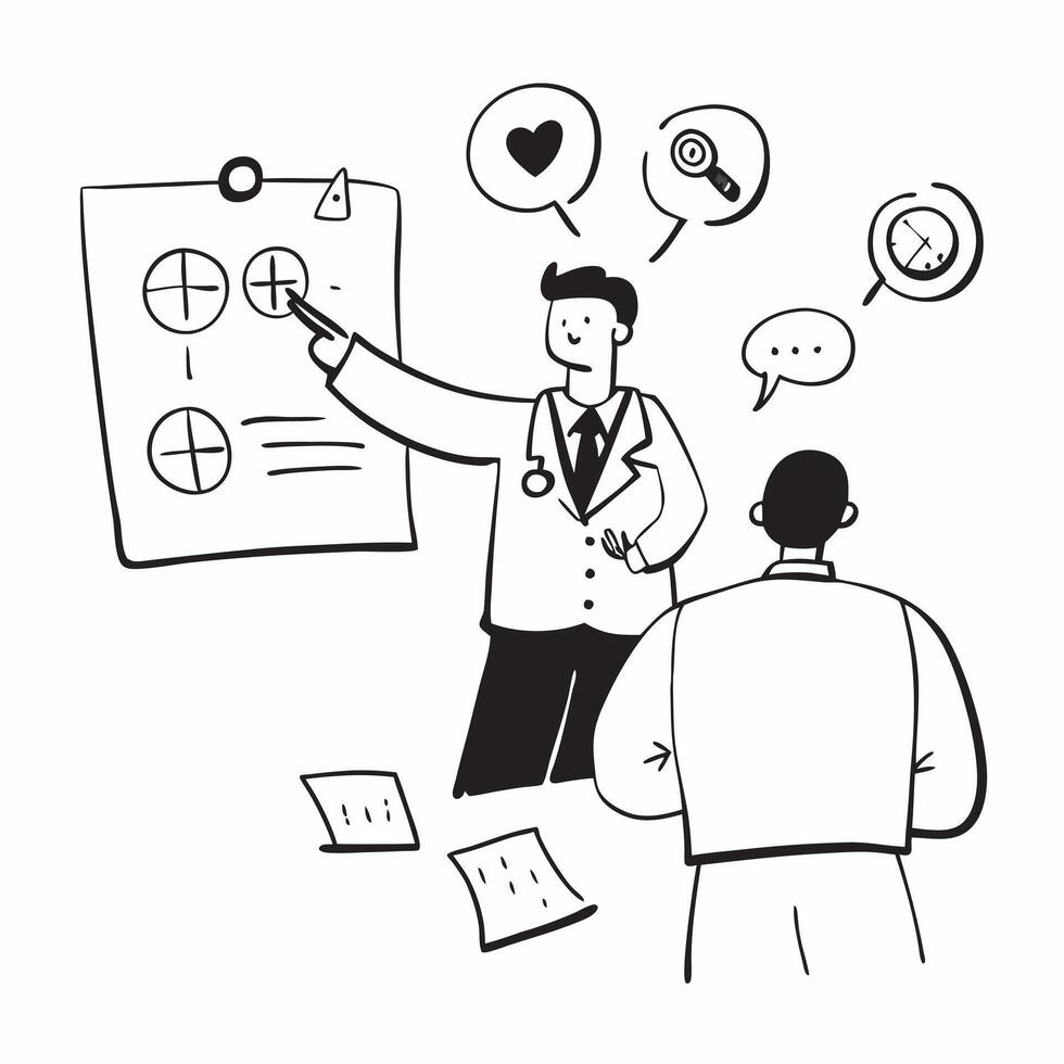 Doctor with visual impairment leading a patient care workshop concept as A doctor with visual impairment confidently leading a patient care workshop illustrating expertise inclusio Clear Set 2 vector