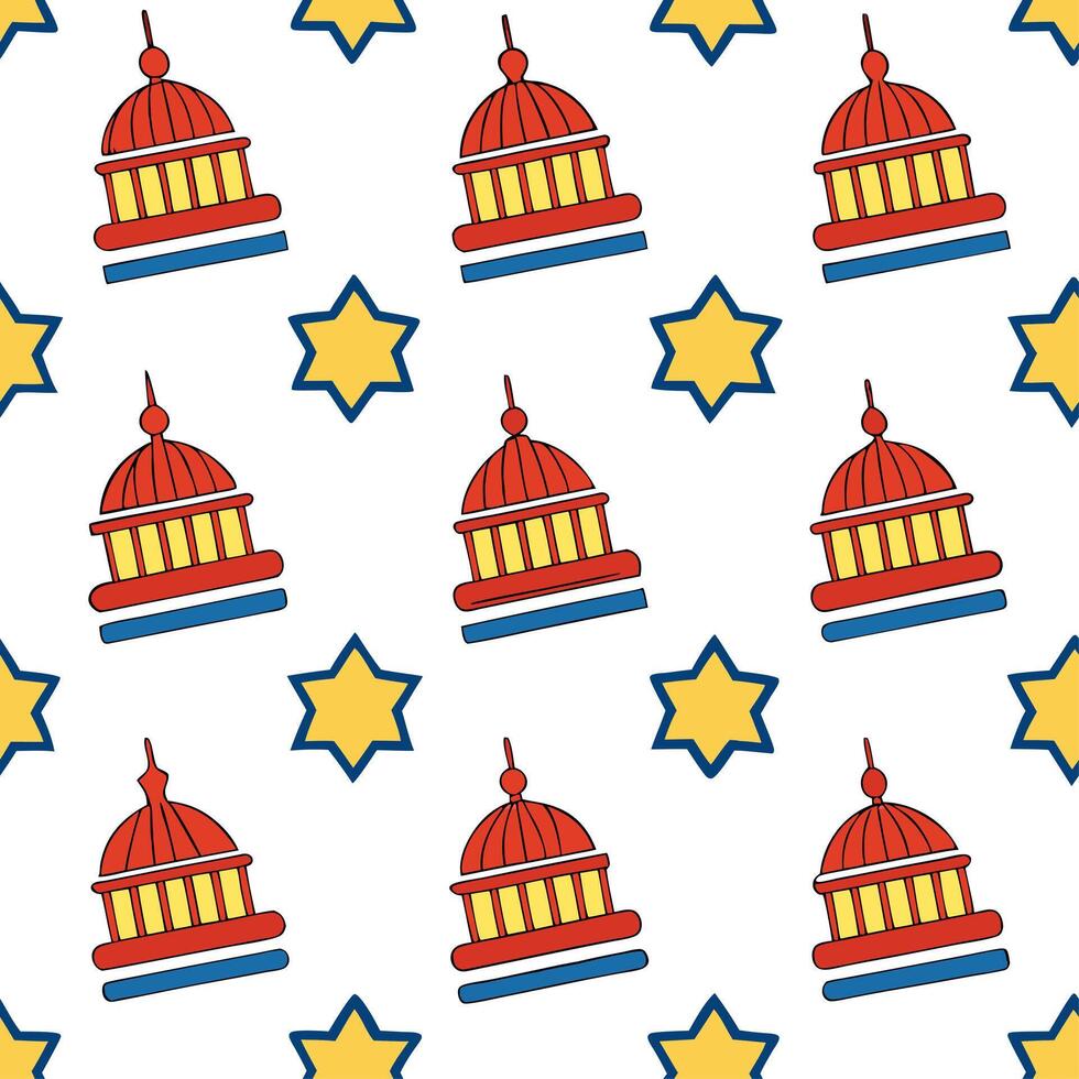 Develop seamless tile patterns that depict cultural celebrations with iconic symbols and joyful color schemes surrounded by white space concept as Iconic cultural celebration symbo Clear vector