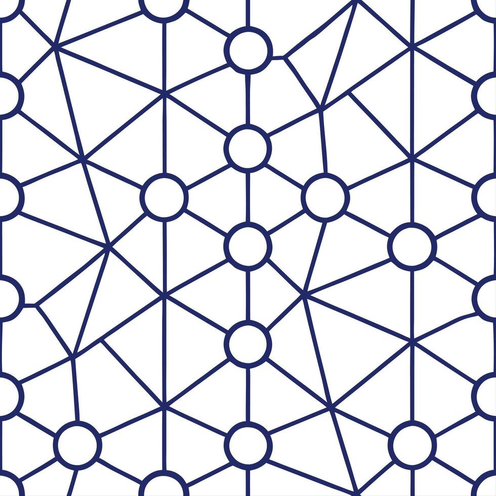 Develop seamless neon matrix tile with structured white balance glowing VR nodes and virtual wave structures concept as Construct modern virtual networks with symmetrical connectio Clear vector
