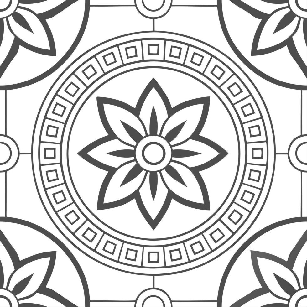 Develop ornate aztec pattern adopt white balance for crisp detail unify tribal art in cohesive tile design concept as Enhance symmetrical composition refine illustration pro Clear vector