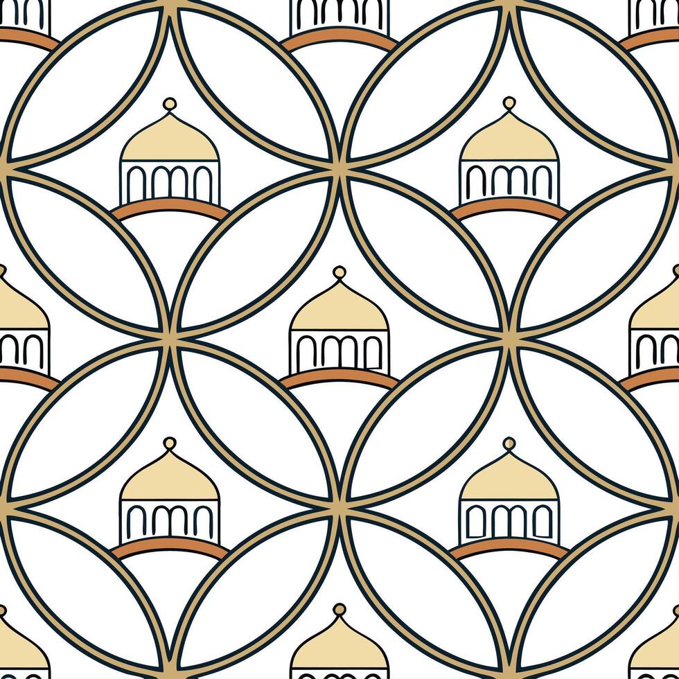 Design seamless tile patterns with repeating cultural elements combining modern colors shapes and ample white space for clarity and style concept as Cultural elements with modern c Clear Set 2 vector
