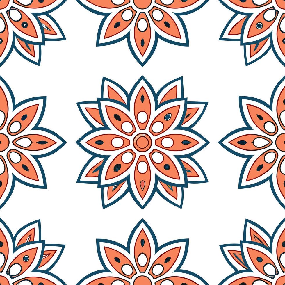 Design seamless ethnic tiles with repeating cultural patterns bold color schemes and white space for a modern twist on traditional art concept as Bold ethnic cultural patterns are Clear vector