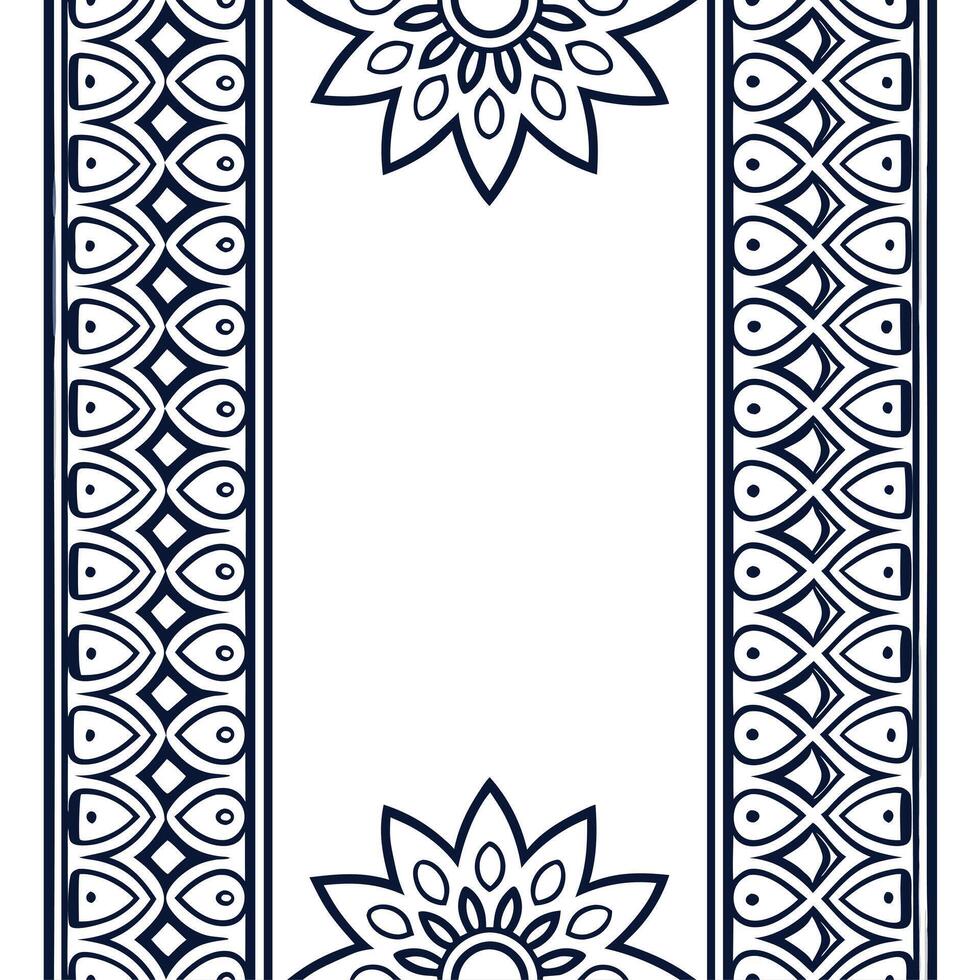 Design seamless ethnic tile patterns using local artwork featuring intricate borders and isolated white backgrounds for professional use concept as Combine ethnic designs with trad Clear Set 2 vector