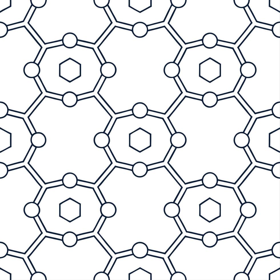 Design seamless digital network tile featuring interconnected data nodes abstract circuits and white balanced clarity concept as Showcase digital connectivity through structured pa Clear vector