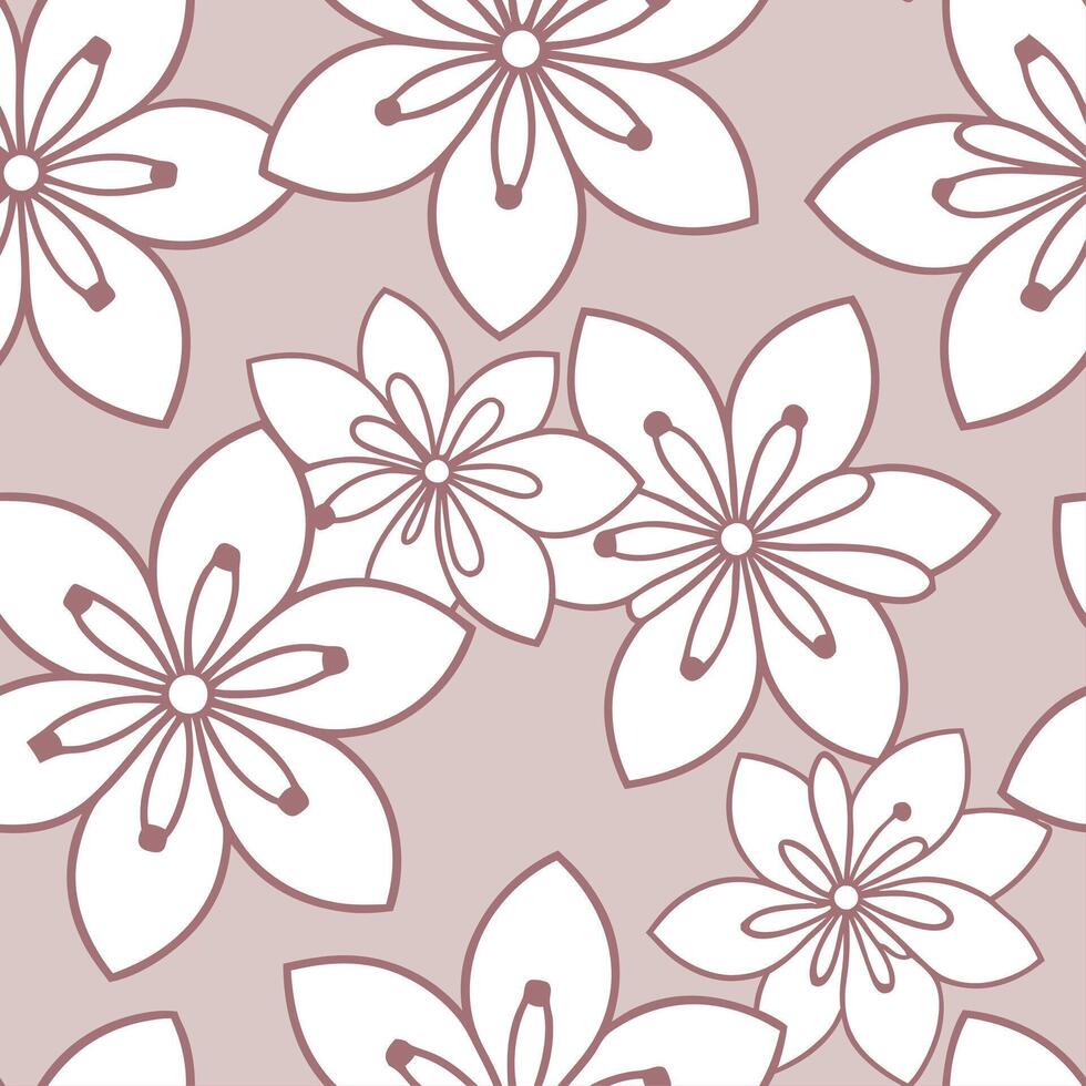 Design a seamless tile pattern based on traditional Japanese kimono fabrics using delicate floral patterns and soft color contrasts concept as Create a delicate tile design inspir Clear Set 5 vector
