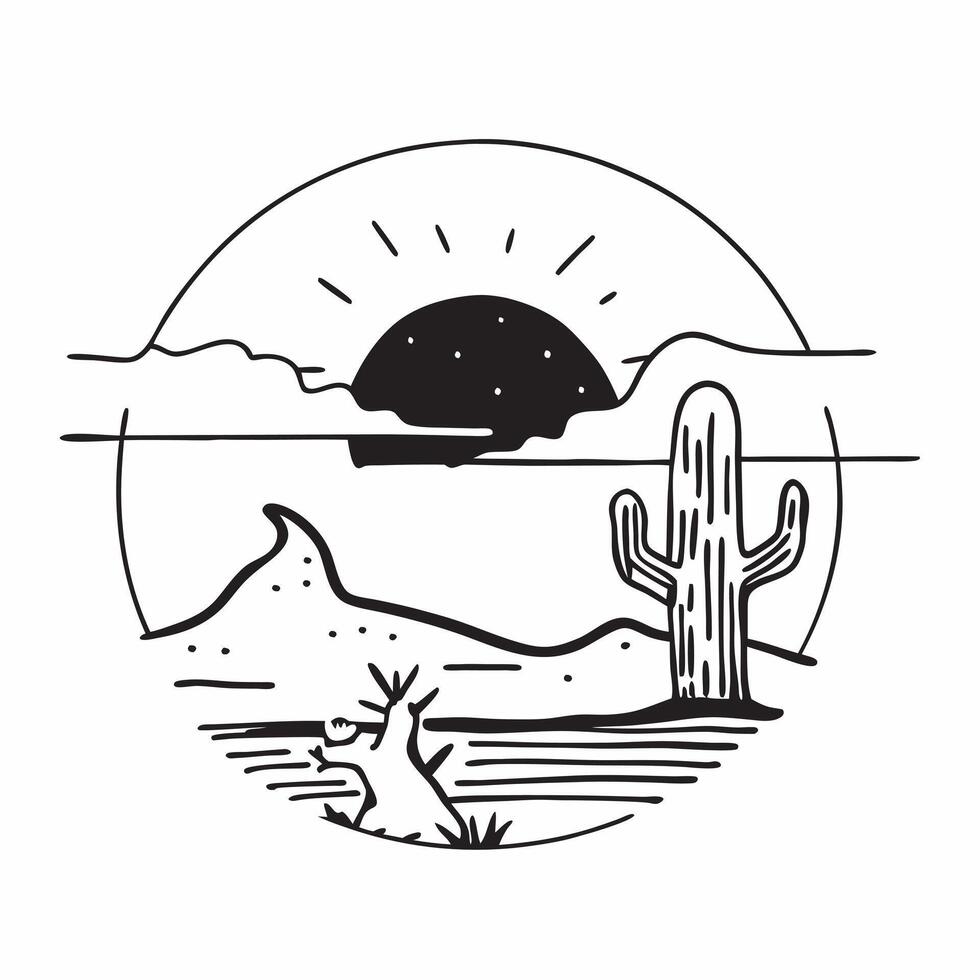 Desert Sunset Serenity concept as The desert comes alive at sunset with cacti silhouettes against a fire red sky offering a moment of serenity in Photo Stock Concept Clear Set 2 vector