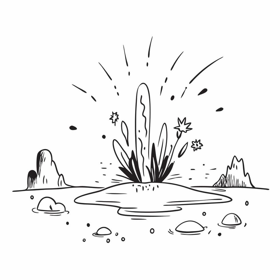 Desert Wildflowers in Bloom concept as Desert landscapes come alive with the unexpected explosion of wildflowers showcasing resilience and vibrant life in Photo Stock Concept Clear Set 2 vector