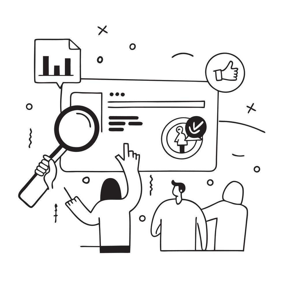 Customer Experience Metrics concept as Analysts using advanced metrics to measure and improve the quality of customer experience across services in Photo Stock Concept Clear vector