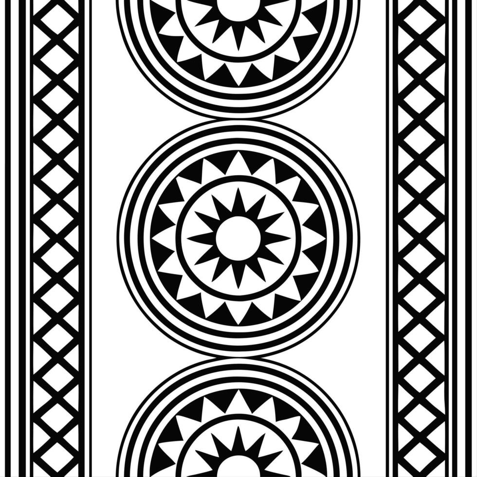 Curate seamless ethnic border patterns based on local artwork ideal for product designs packaging and cultural marketing campaigns concept as Create culturally rich border patterns Clear vector
