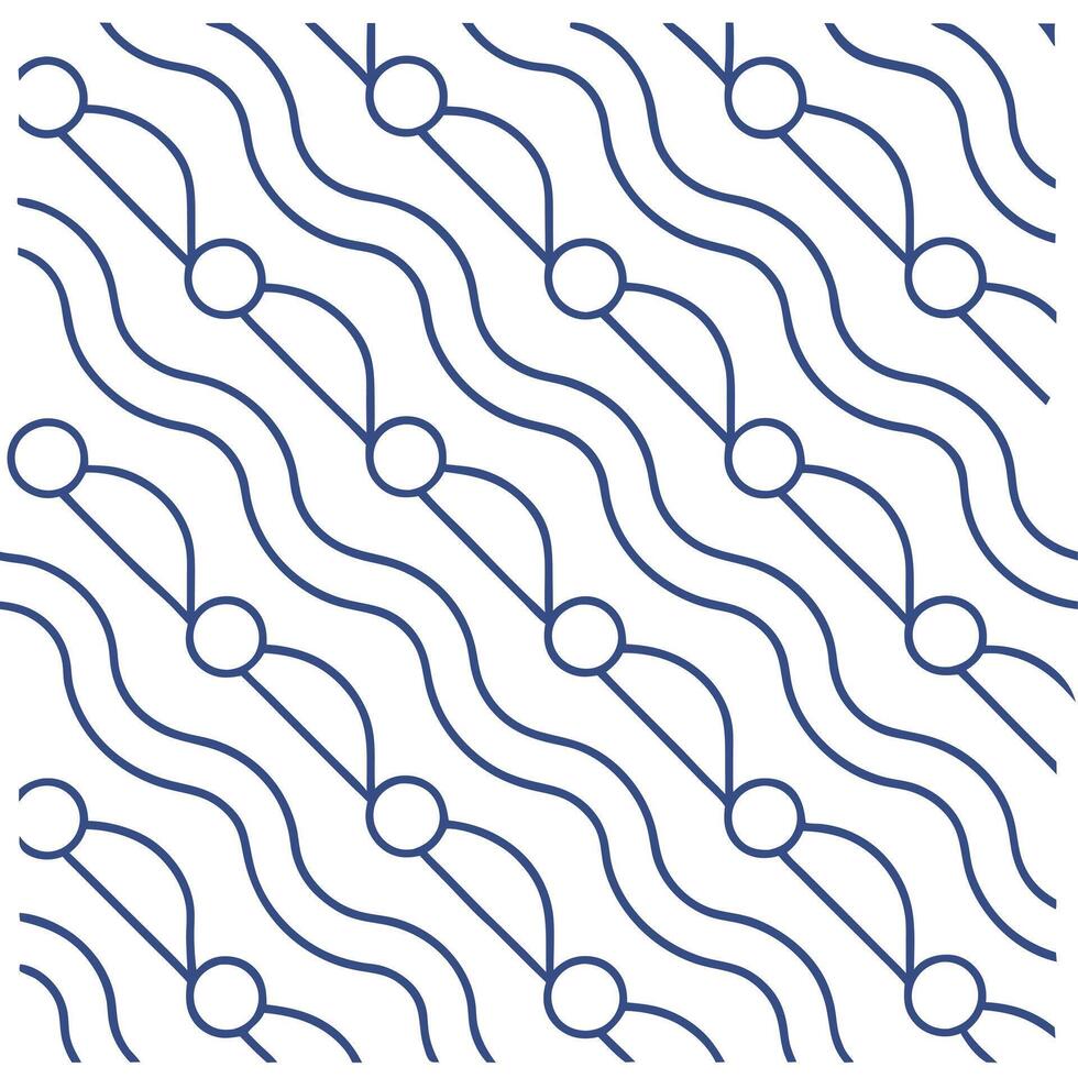 Create seamless tile patterns with techno lines forming network circuits and digital grids balanced by isolated white space for clarity concept as Network circuits and digital grid Clear vector
