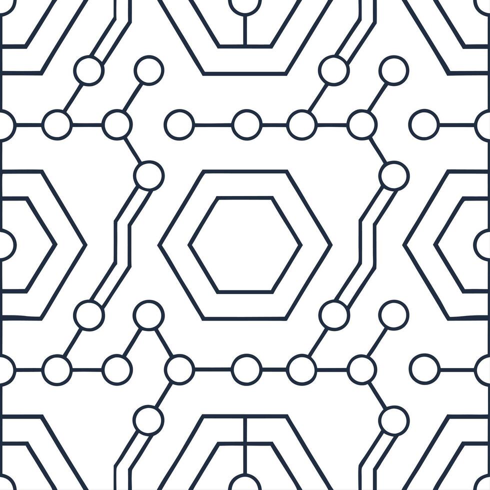 Create seamless tile patterns with futuristic technology inspired symbols including cloud computing AI and digital circuits with isolated white balance concept as Merge cloud compu Clear Set 2 vector