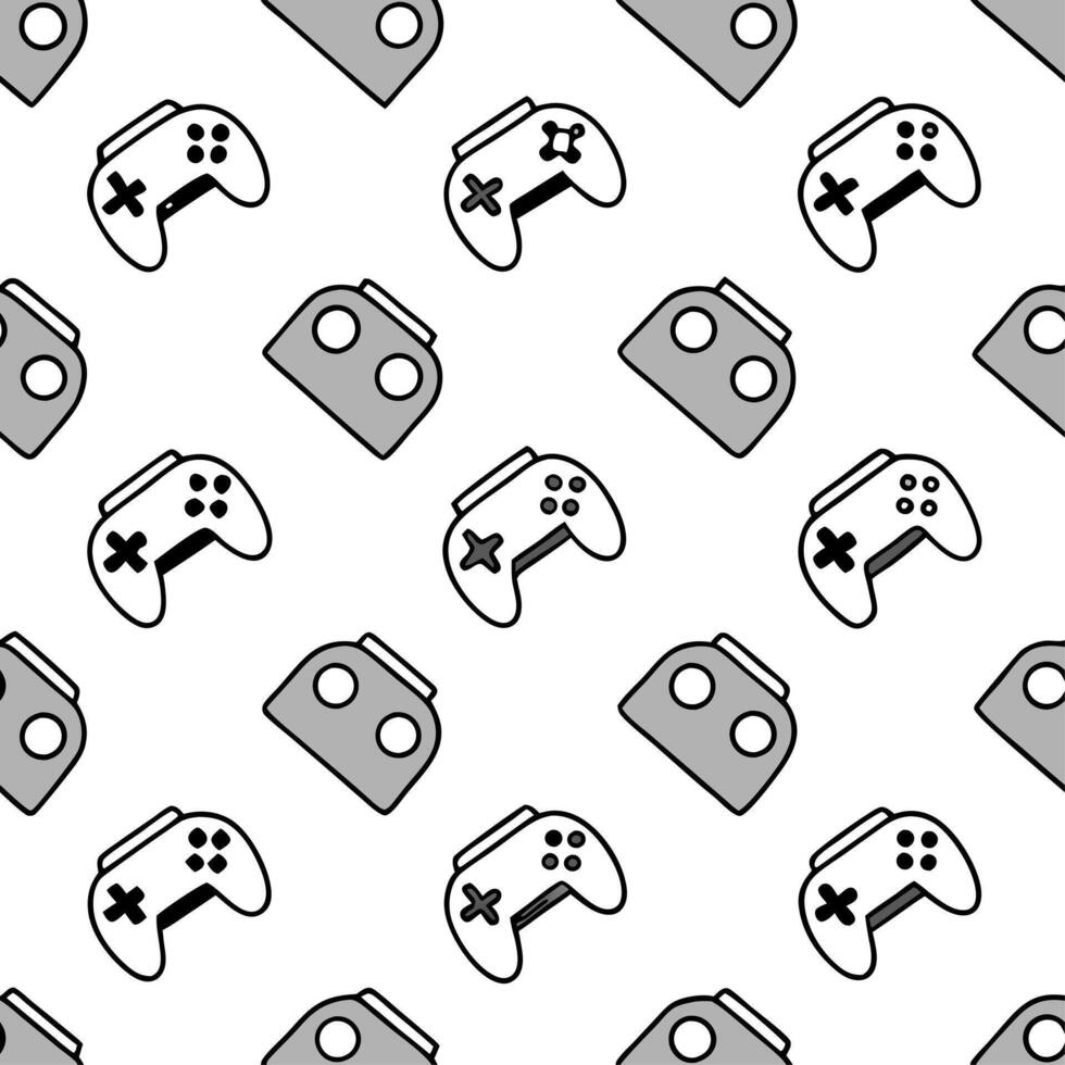 Create seamless icon based patterns with floating augmented reality and robotics symbols across stark white perfect for advanced brand strategy or trade show visuals concept as Sho Clear vector