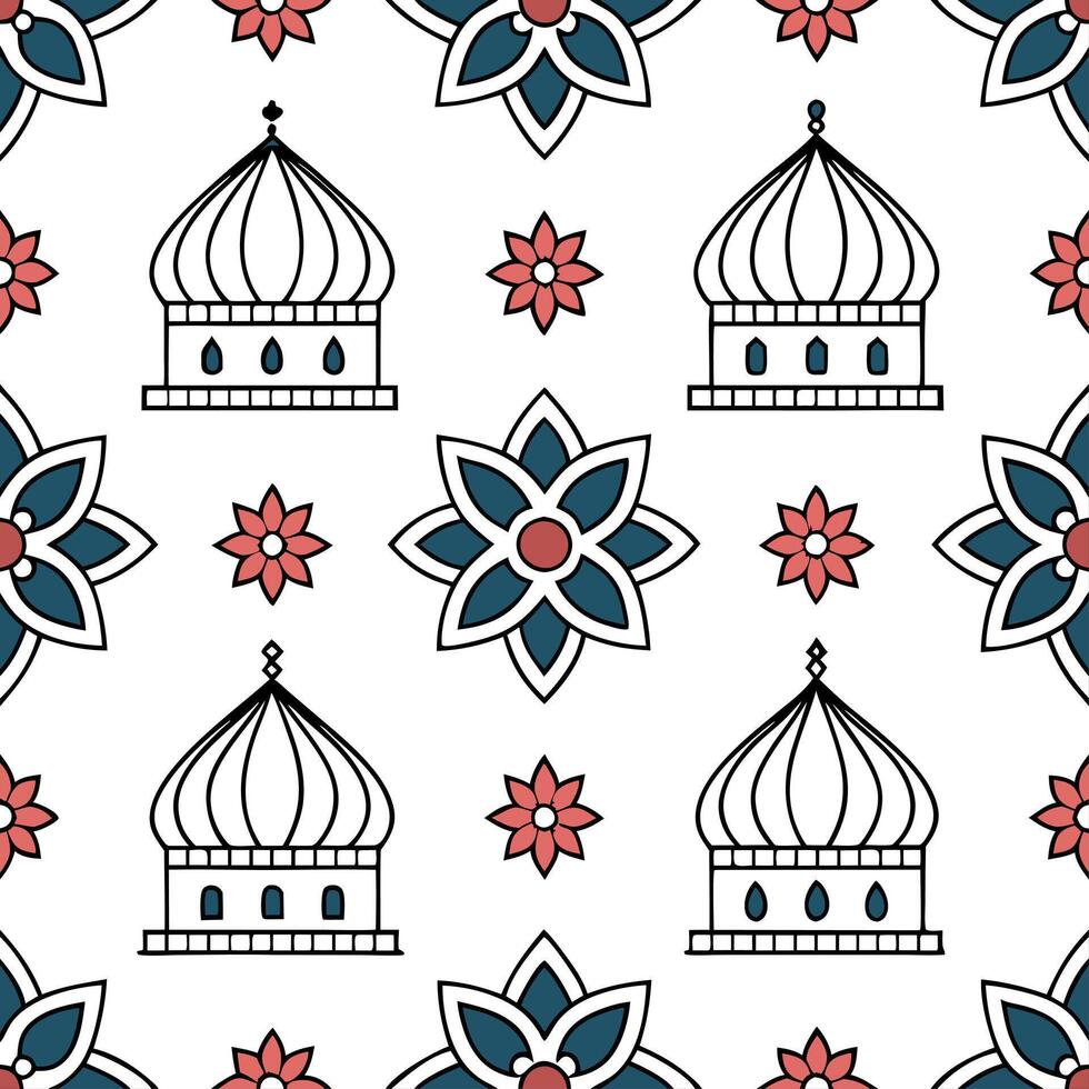 Create contemporary seamless patterns combining local traditions with cultural artifacts on white backgrounds suitable for digital marketing concept as Design culturally inspired t Clear vector