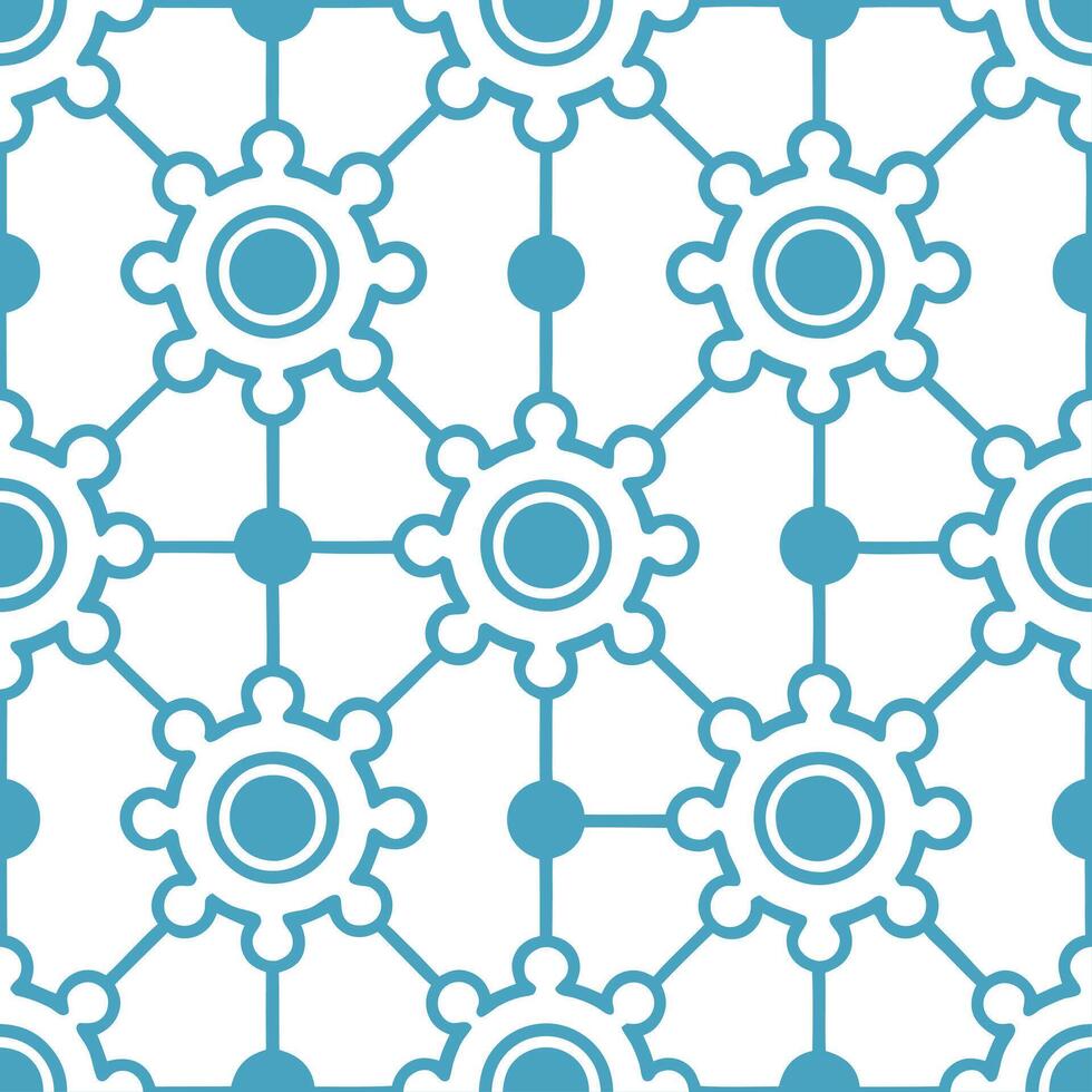 Craft seamless patterns showcasing robotic elements data driven lines and white clarity perfect for software branding or futuristic product packaging concept as Intertwine small ro Clear vector