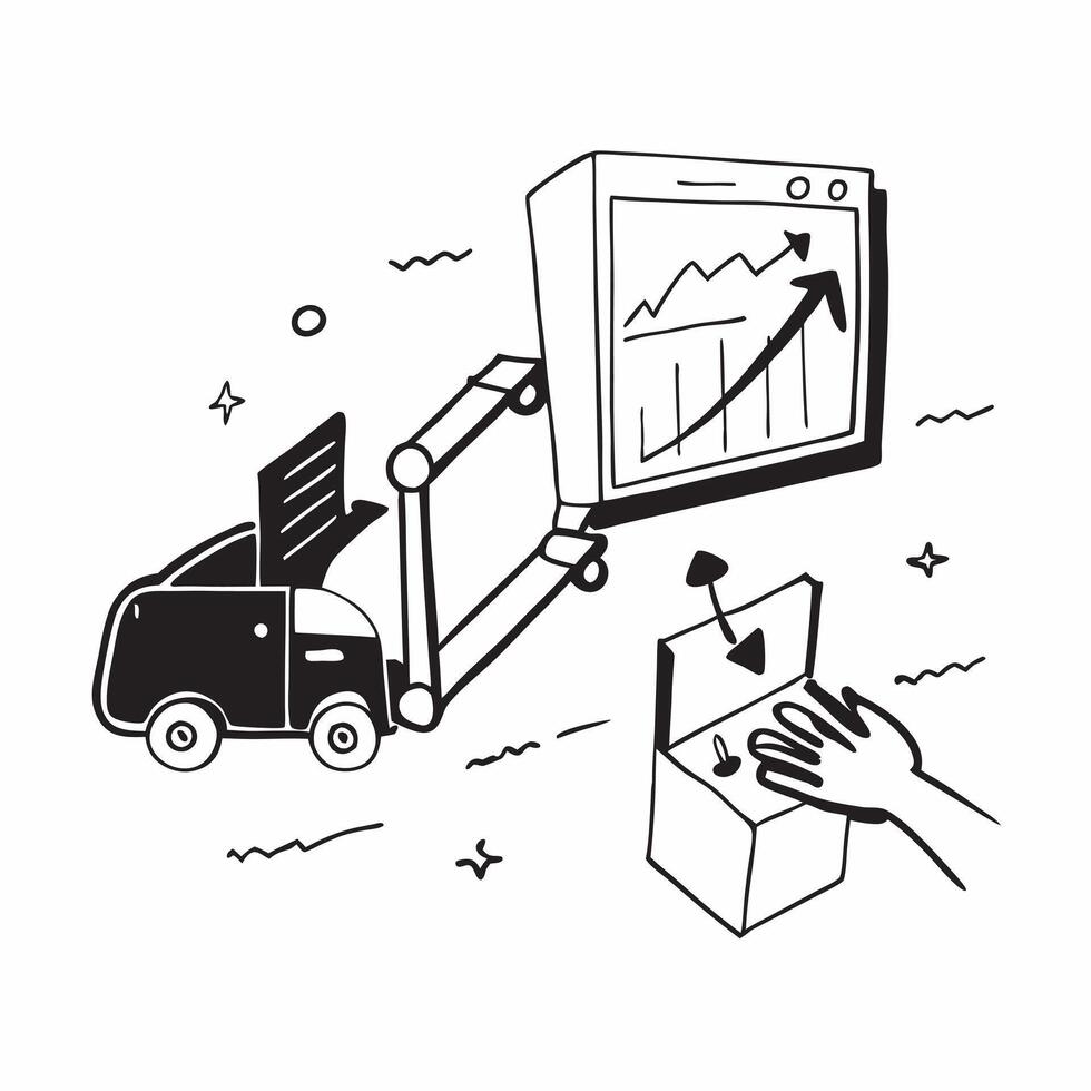 Conveyor belt and a layout plan symbolizing efficient warehouse flow in double exposure with copy space concept as A conveyor belt blended with a layout plan representing efficien Clear vector