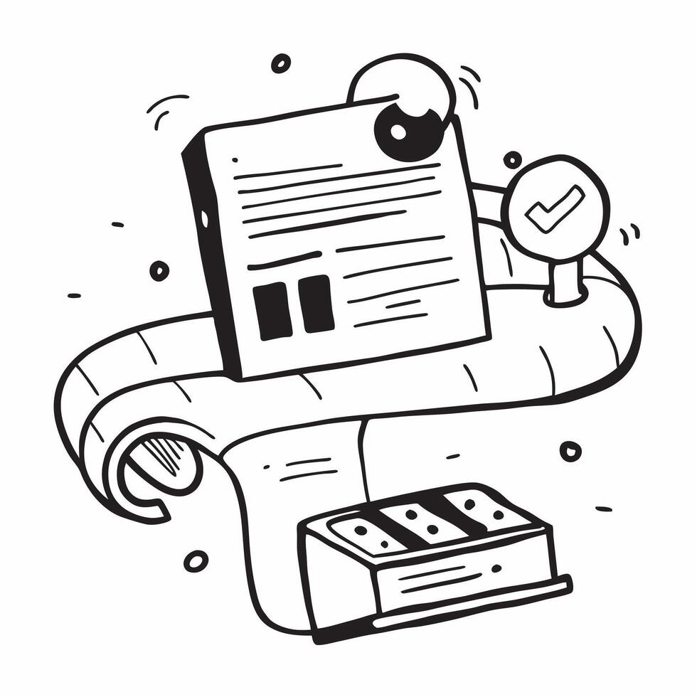 Conveyor belt and a cost efficiency report symbolizing cost efficiency in distribution in double exposure with copy space concept as A conveyor belt blended with a cost efficiency Clear vector