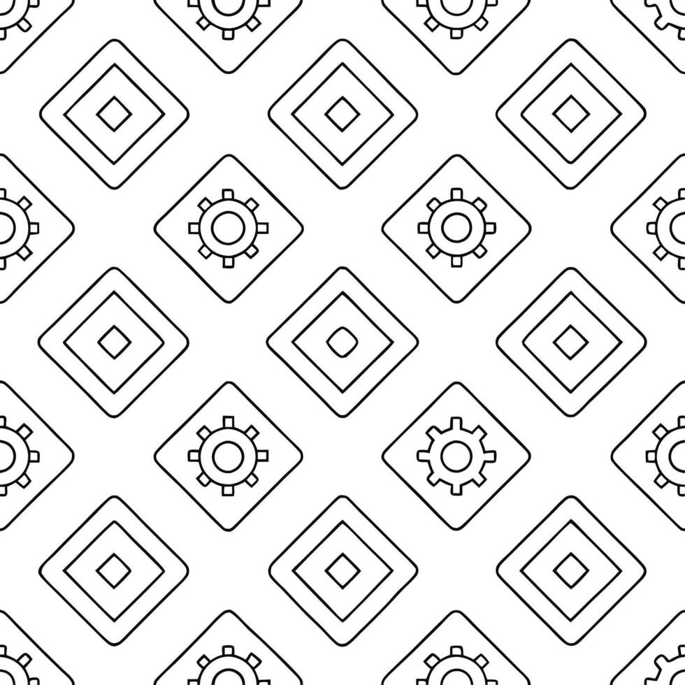 Construct seamless tile design merging VR AI and software icon sets in white squares perfect for boosting brand presence in modern marketing concept as Merge a cohesive set of cutt Clear vector