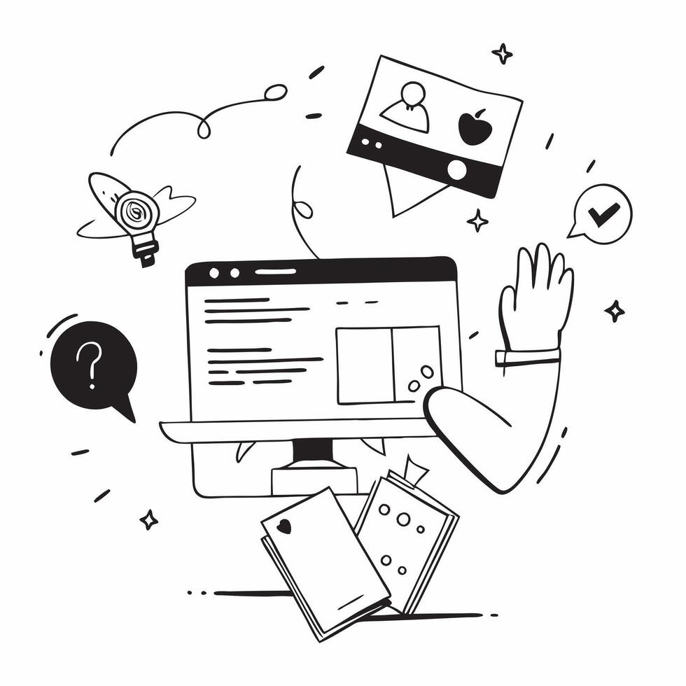 Coding Bootcamp Online concept as An online coding bootcamp where instructors lead intensive programming courses for software development in Photo Stock Concept Clear vector