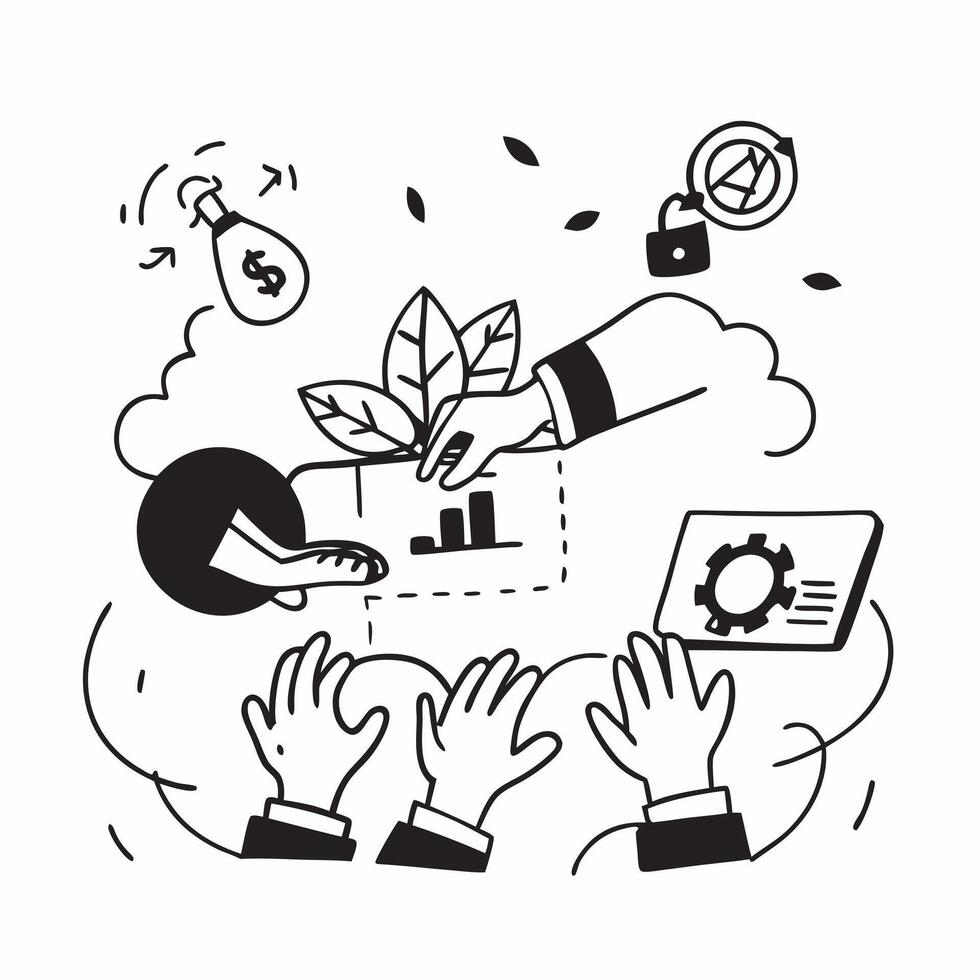 Cloud Software Developer Coding concept as A software developer codes new cloud based applications in a tech enhanced workspace in Photo Stock Concept Clear vector