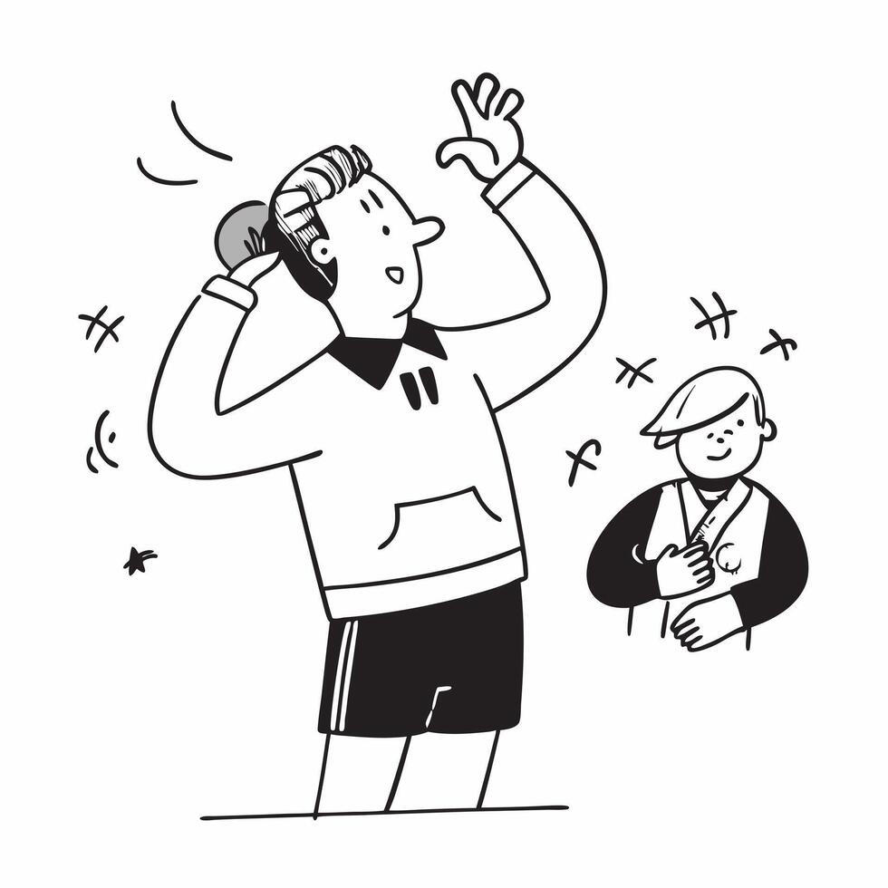 Coach using energetic body language to motivate a sports team concept as A coach using energetic body language to motivate a sports team emphasizing positive body language enthusia Clear vector