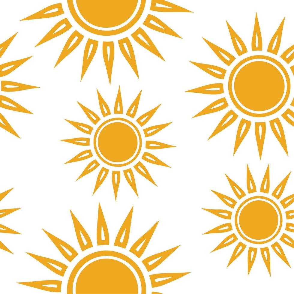Bright spring sunshine seamless pattern with golden light and vivid flowers for a cheerful vibrant spring design concept as Vivid spring sunshine pattern with golden light and brig Clear Set 2 vector