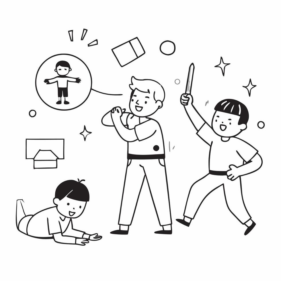 Boy with autism enjoying a martial arts class concept as A boy with autism happily participating in a martial arts class emphasizing focus inclusion and the benefits of physical ac Clear vector