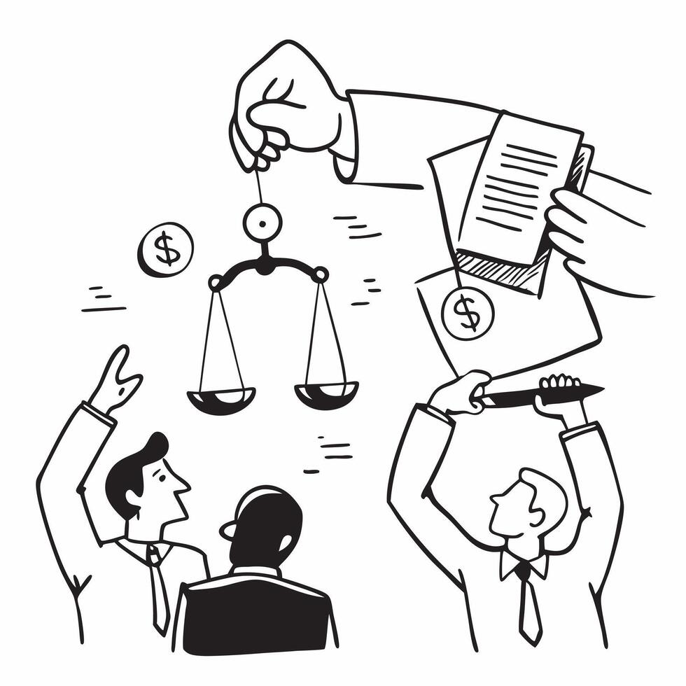 Anti Money Laundering Legal Update concept as Lawyers provide an update on anti money laundering laws and practices to banking executives in Photo Stock Concept Clear vector