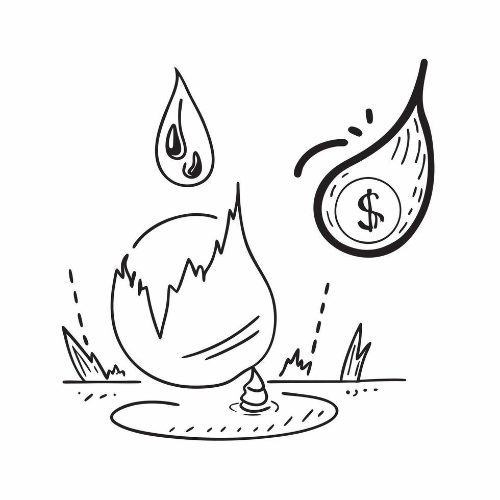 Water drop reflecting stock exchange concept as A water drop on a petal reflecting a stock exchange highlighting the connection between natural elements and financial markets in P v1 vector