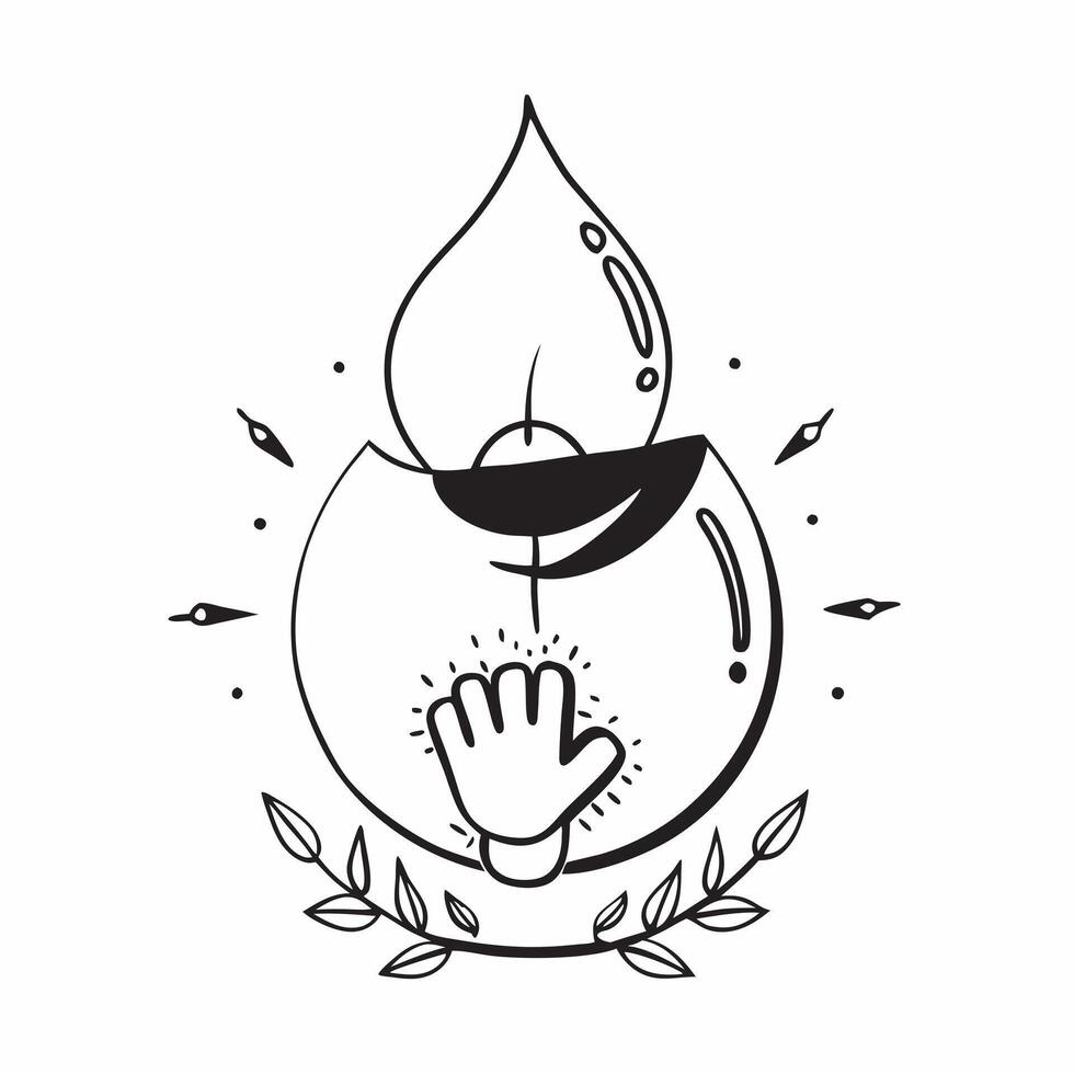 Water drop reflecting eco friendly business concept as A water drop on a blade of grass reflecting an eco friendly business icon illustrating the harmony between sustainability and v1 vector