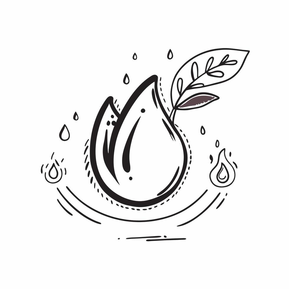Water drop reflecting business presentation concept as A water drop on a petal reflecting a business presentation symbolizing the blend of natural elements and corporate communicat v1 vector