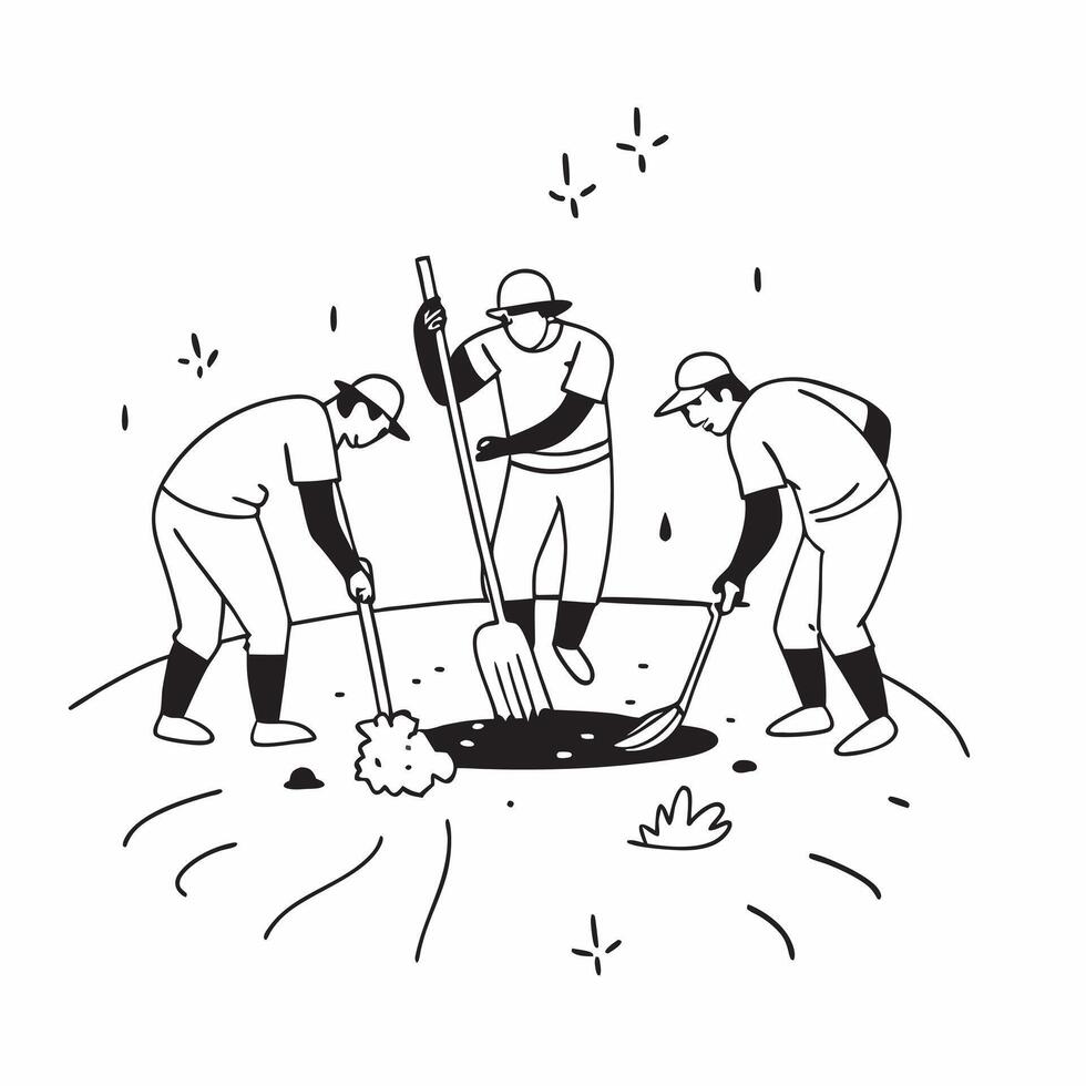 Volunteers restoring wetlands concept as High resolution image of volunteers restoring wetlands with a glossy backdrop symbolizing efforts to support wildlife habitats and mitigate v1 vector