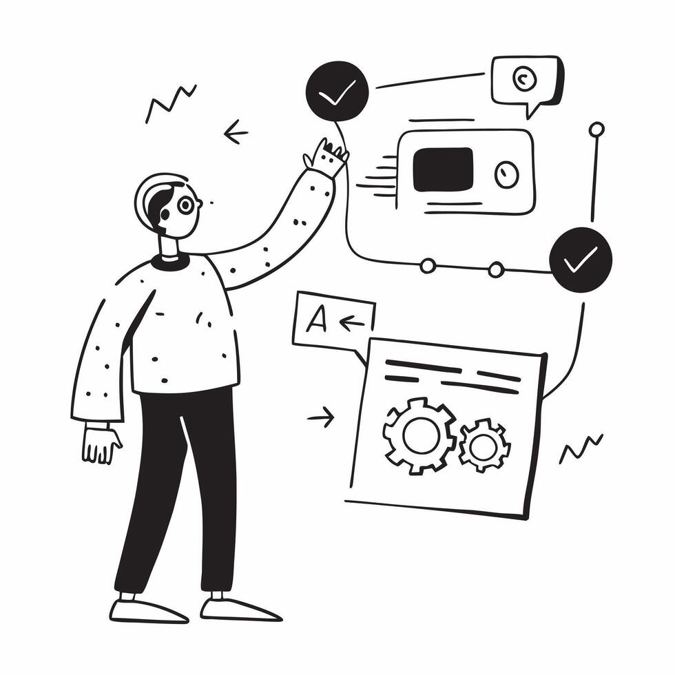 Virtual financial planner concept as A virtual financial planner using AI to create personalized financial plans highlighting the future of automated financial services in Photo S v1 vector