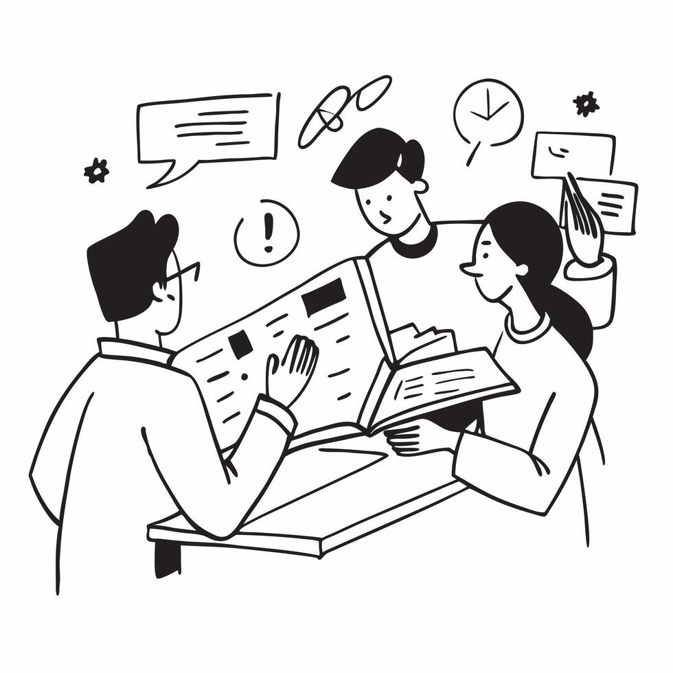 University students in a library studying together concept as University students studying together in a library representing the collaborative and focused environment of higher ed v1 vector