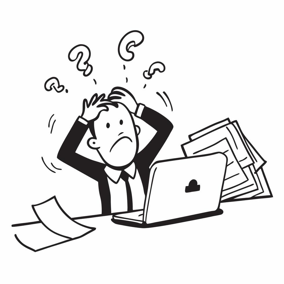 Unexpected expense concept as A business professional stressed by an unexpected expense symbolizing a bad day and the financial challenges that can arise in Photo Stock Concept v1 vector