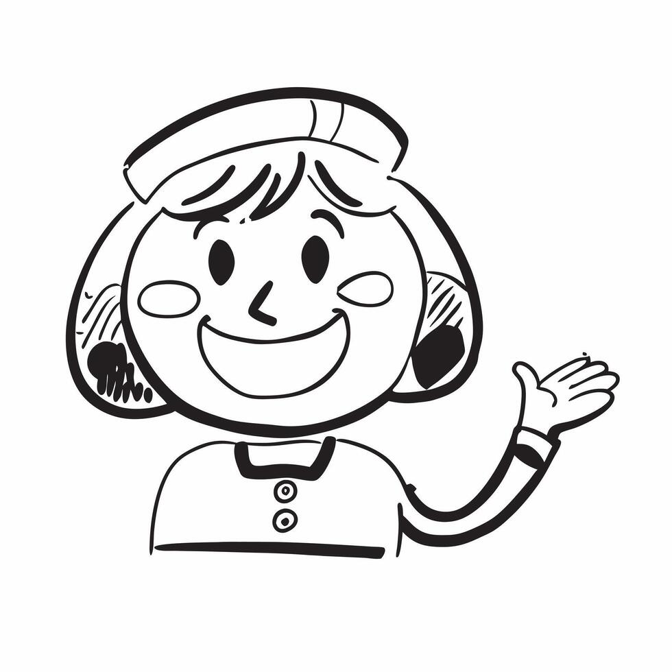 Smiling nurse isolated on white background concept as A smiling nurse isolated on a white background representing healthcare compassion and medical care Ideal for medical healthca v1 vector