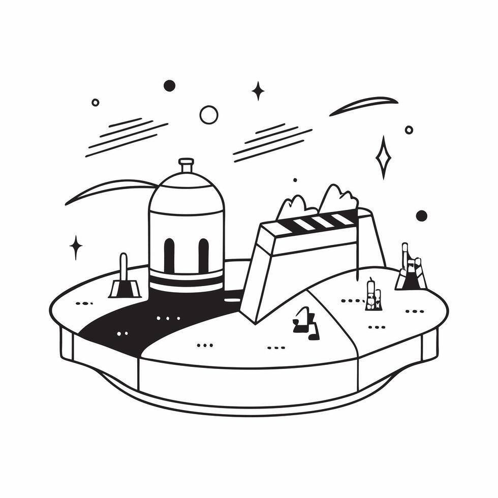Smart hydrotherapy baths concept as A futuristic resort with smart hydrotherapy baths offering advanced water therapy and relaxation for a rejuvenating wellness experience in Phot v1 vector