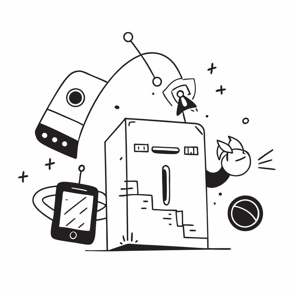 Smart furniture with built in tech concept as A futuristic home featuring smart furniture with built in technology merging functionality and innovation for a modern living space i Clean Version 2 vector