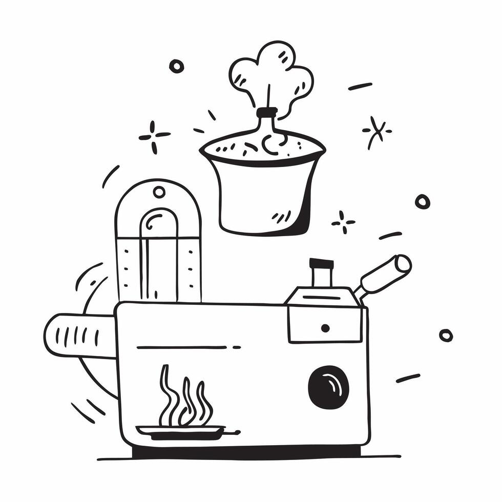 Smart energy efficient appliances concept as Smart energy efficient appliances in a futuristic kitchen highlighting the role of advanced technology in sustainable living in Photo v1 vector