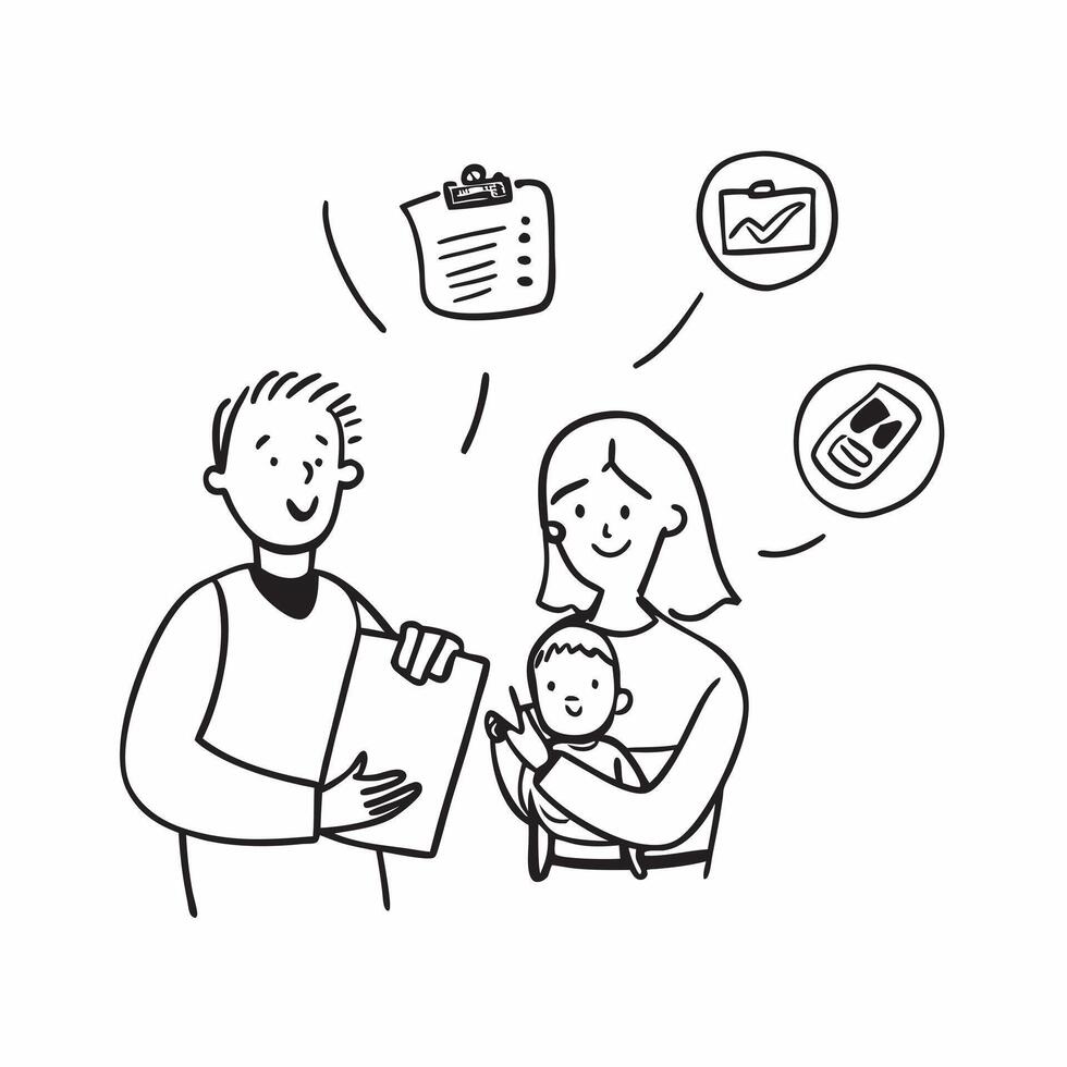 Single parent with children concept as A single parent spending quality time with their children underscoring the importance of life insurance in providing financial security and p v1 vector