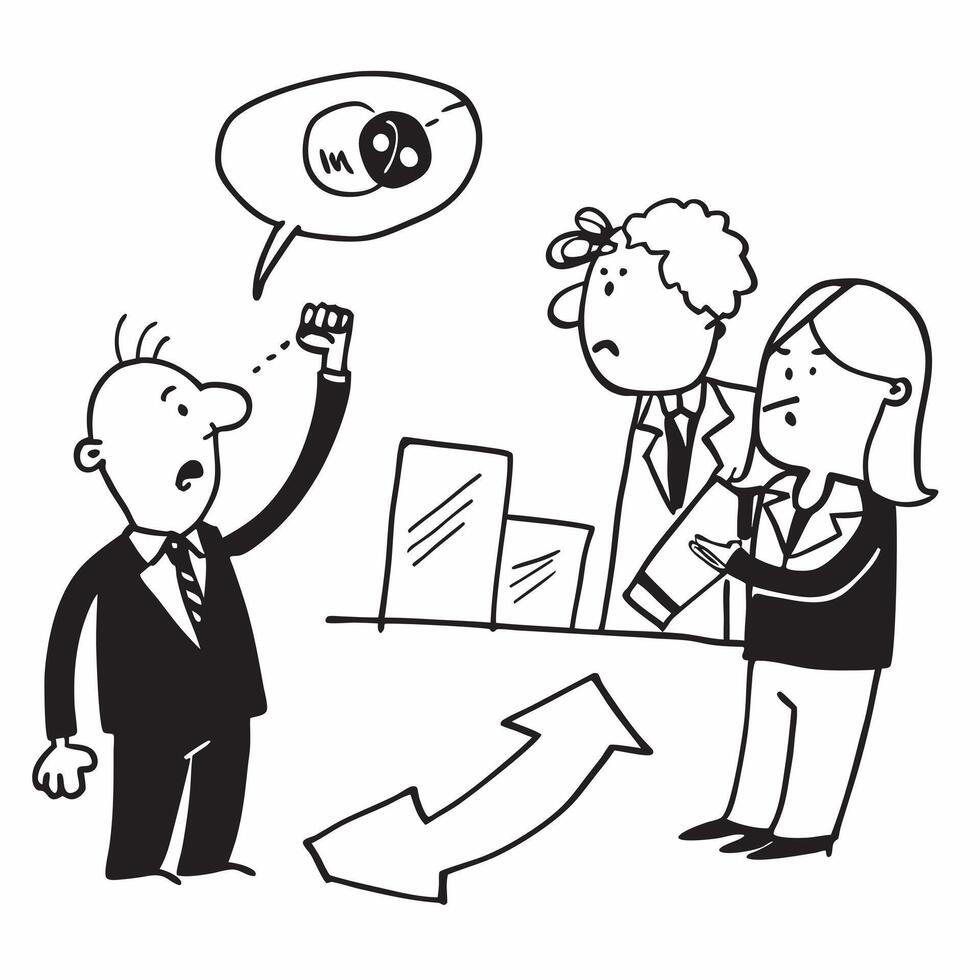 Sales team with poor quarterly results concept as A sales team disappointed with poor quarterly results highlighting low performance in time management and the impact on sales grow v1 vector