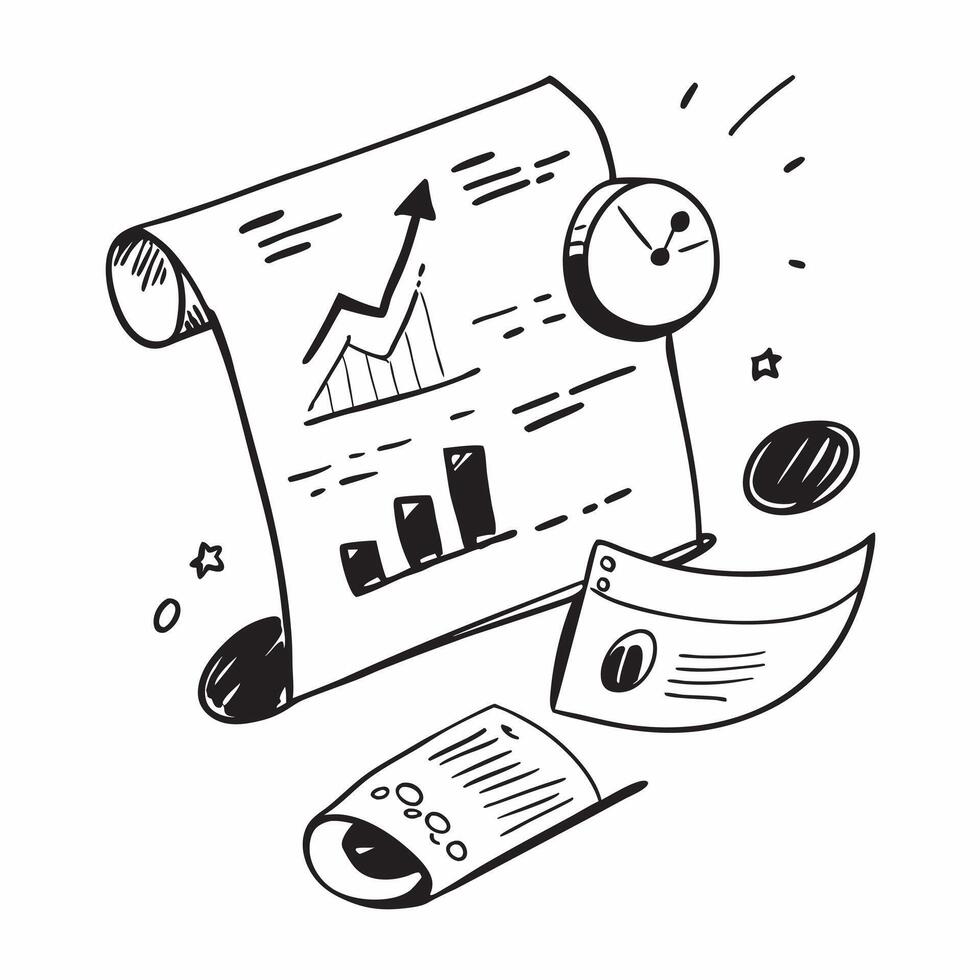 Portfolio summary isolated on white background concept as A detailed portfolio summary isolated on a white background representing investment financial planning and economic growth v1 vector