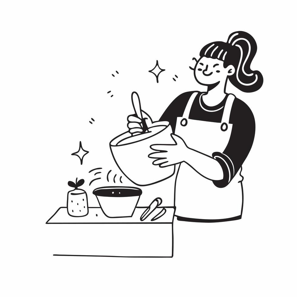 Pottery in a ceramics studio concept as A woman making pottery in a ceramics studio showcasing the hands on creativity and craftsmanship involved in this tactile hobby in Photo St v1 vector