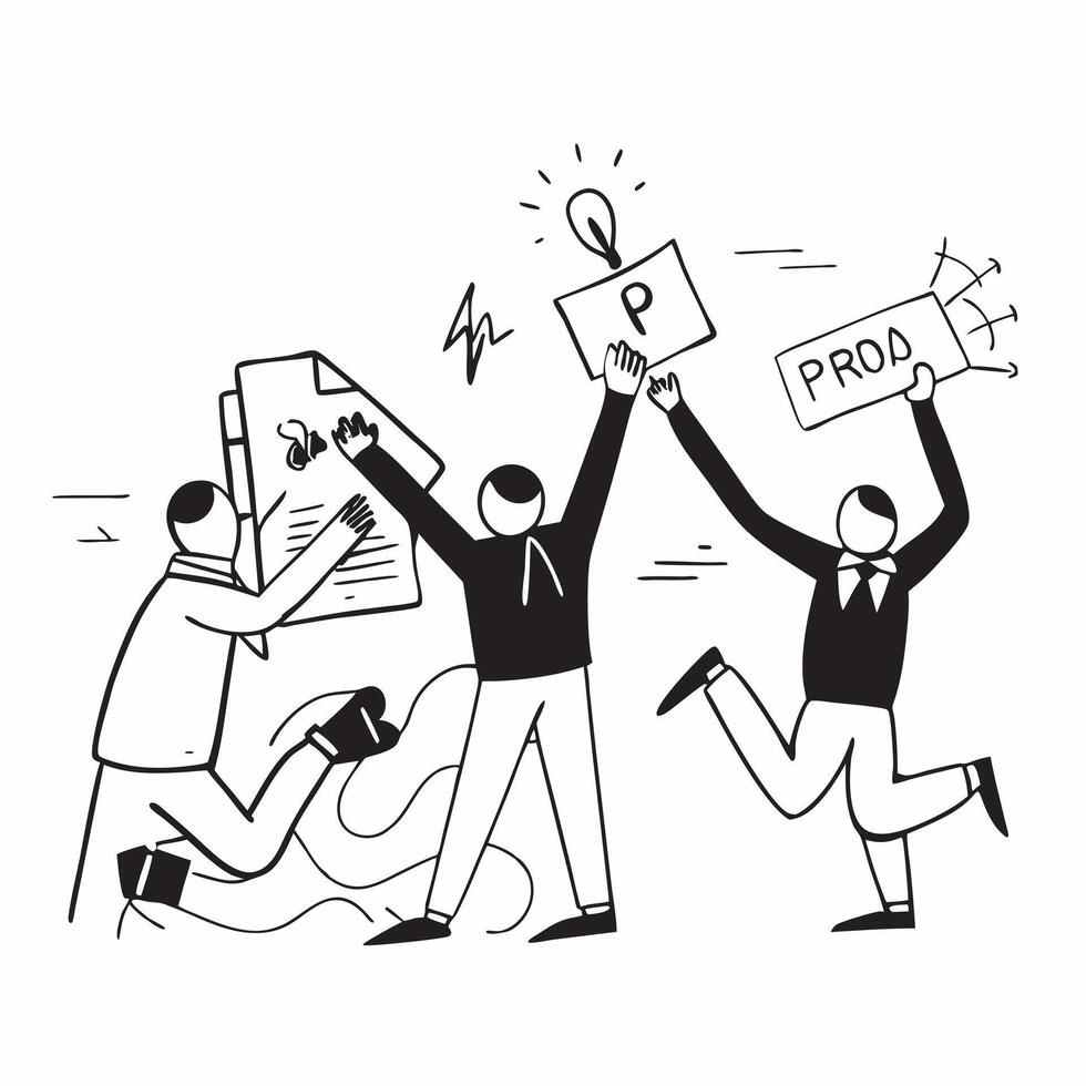 PR crisis concept as A business team dealing with a PR crisis highlighting a bad day filled with public relations challenges and reputation management in Photo Stock Concept v1 vector