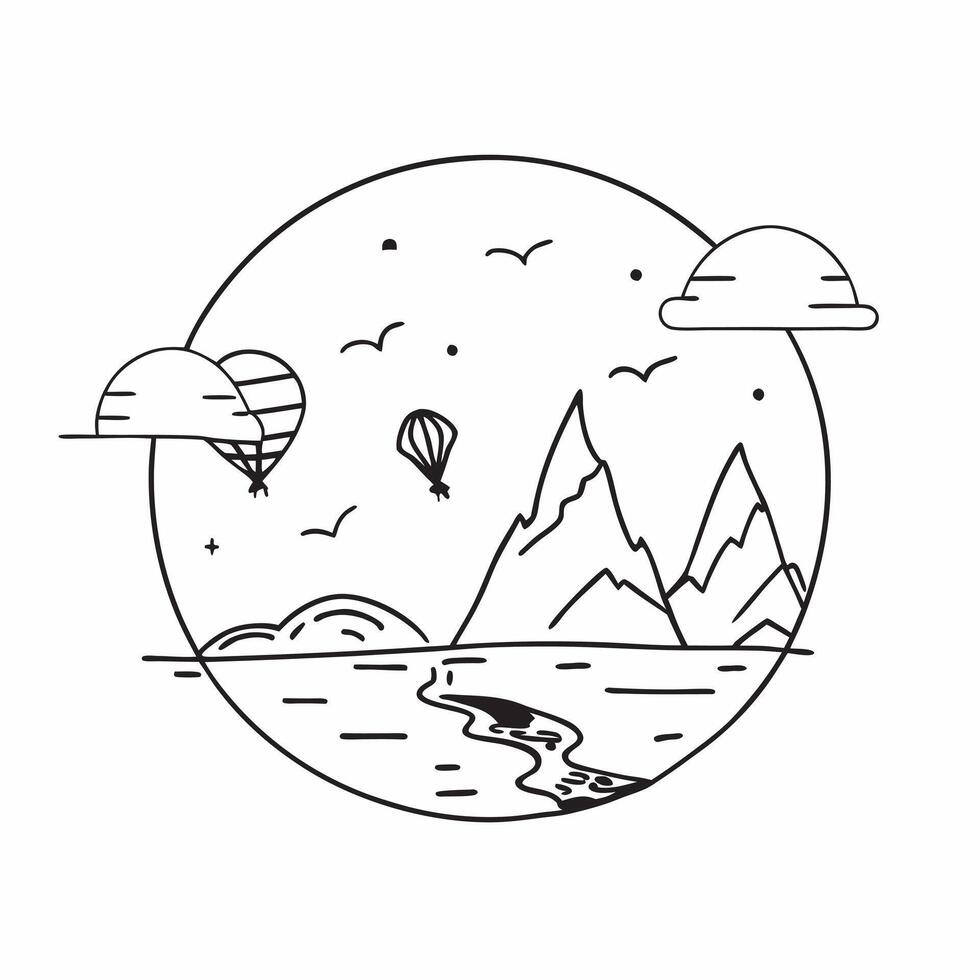 Paragliding over scenic landscapes concept as Adventurers paragliding over breathtaking landscapes experiencing the thrill of flight Ideal for content about travel adventure and e v1 vector