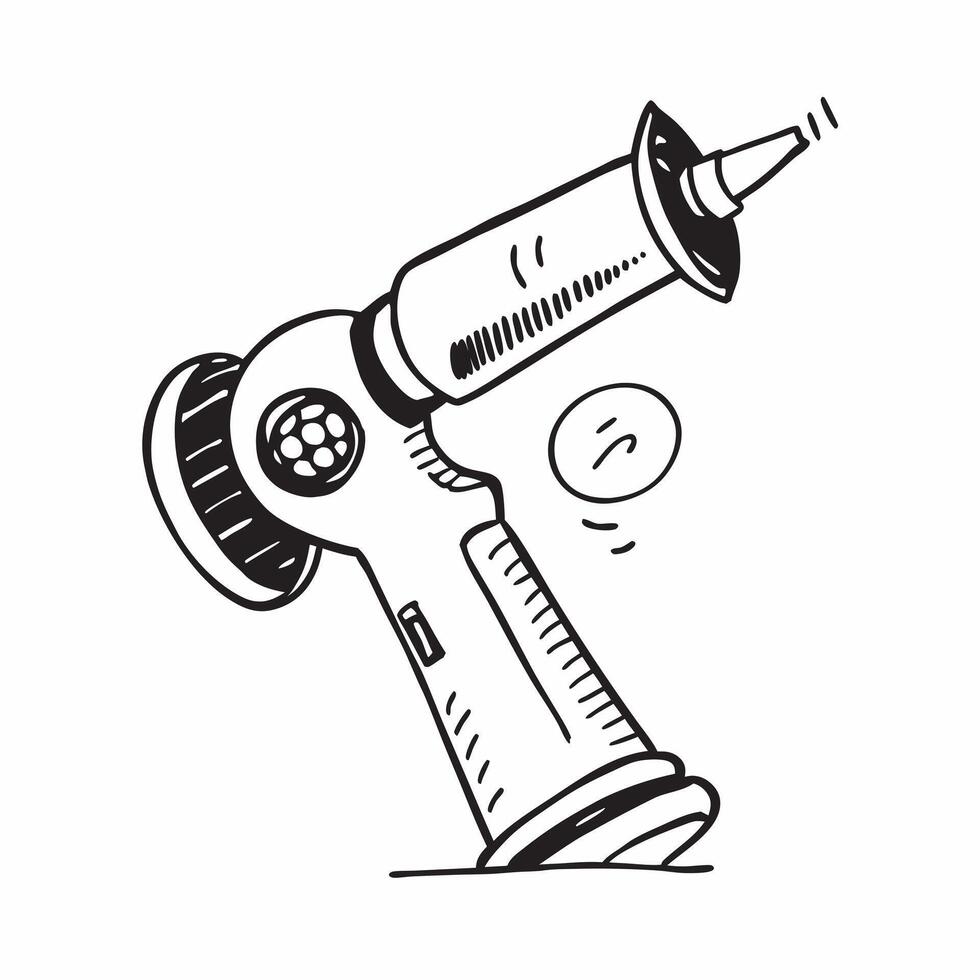 Otoscope isolated on white background concept as An otoscope isolated on a white background representing ear examination medical diagnostics and healthcare Perfect for medical hea v1 vector