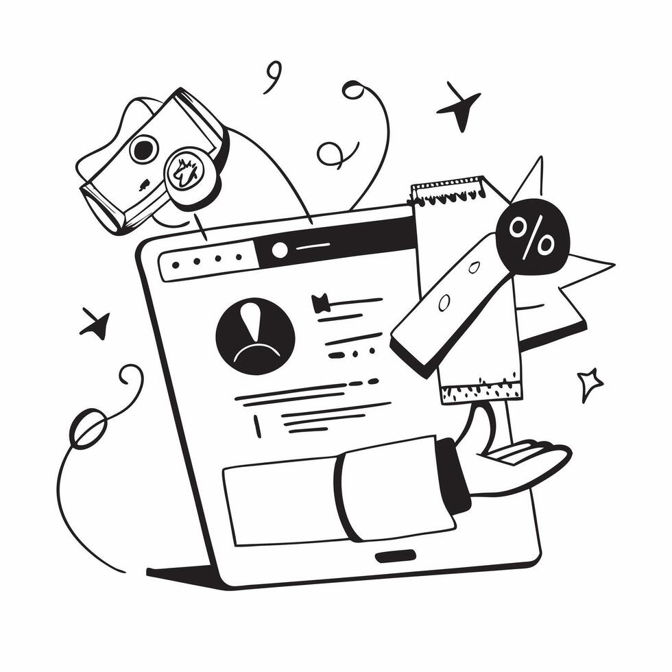 Online shopping website showcasing half year sale concept as An online shopping website highlighting various deals and discounts for the half year sale emphasizing convenience and v1 vector