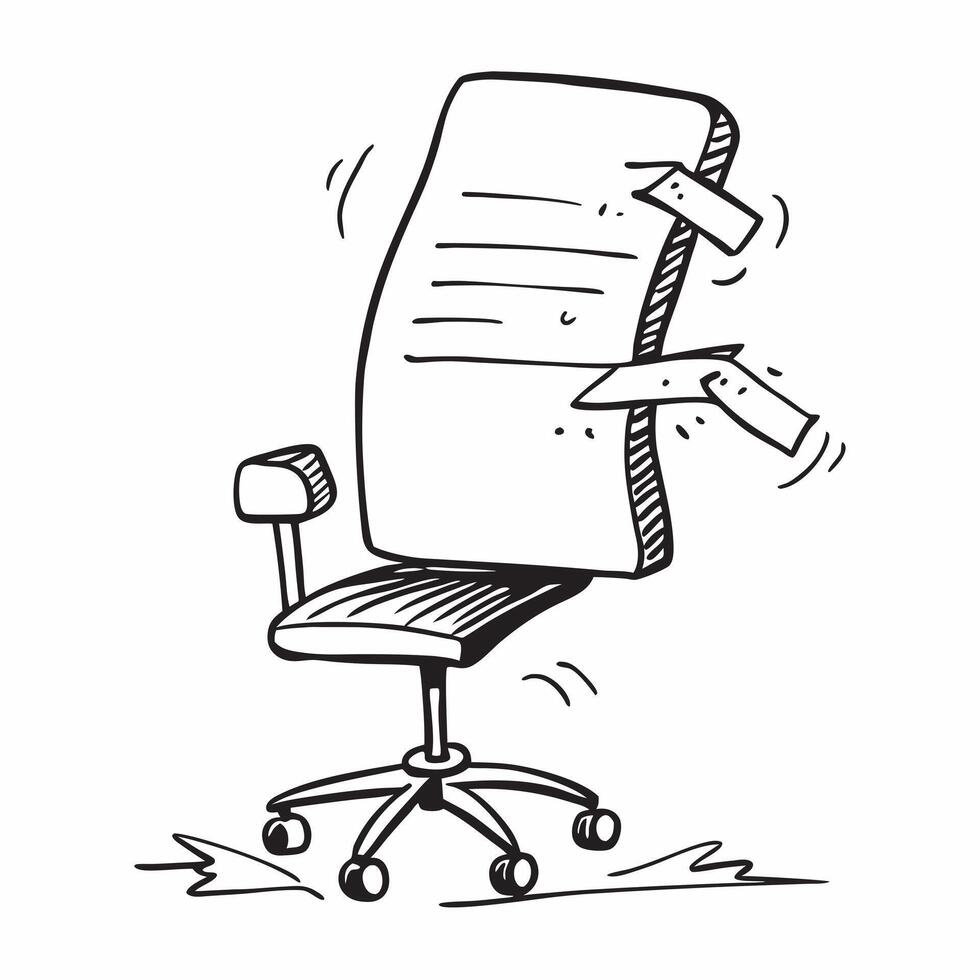 Office chair isolated on white background concept as A modern office chair isolated on a white background representing workplace comfort productivity and business professionalism p v1 vector