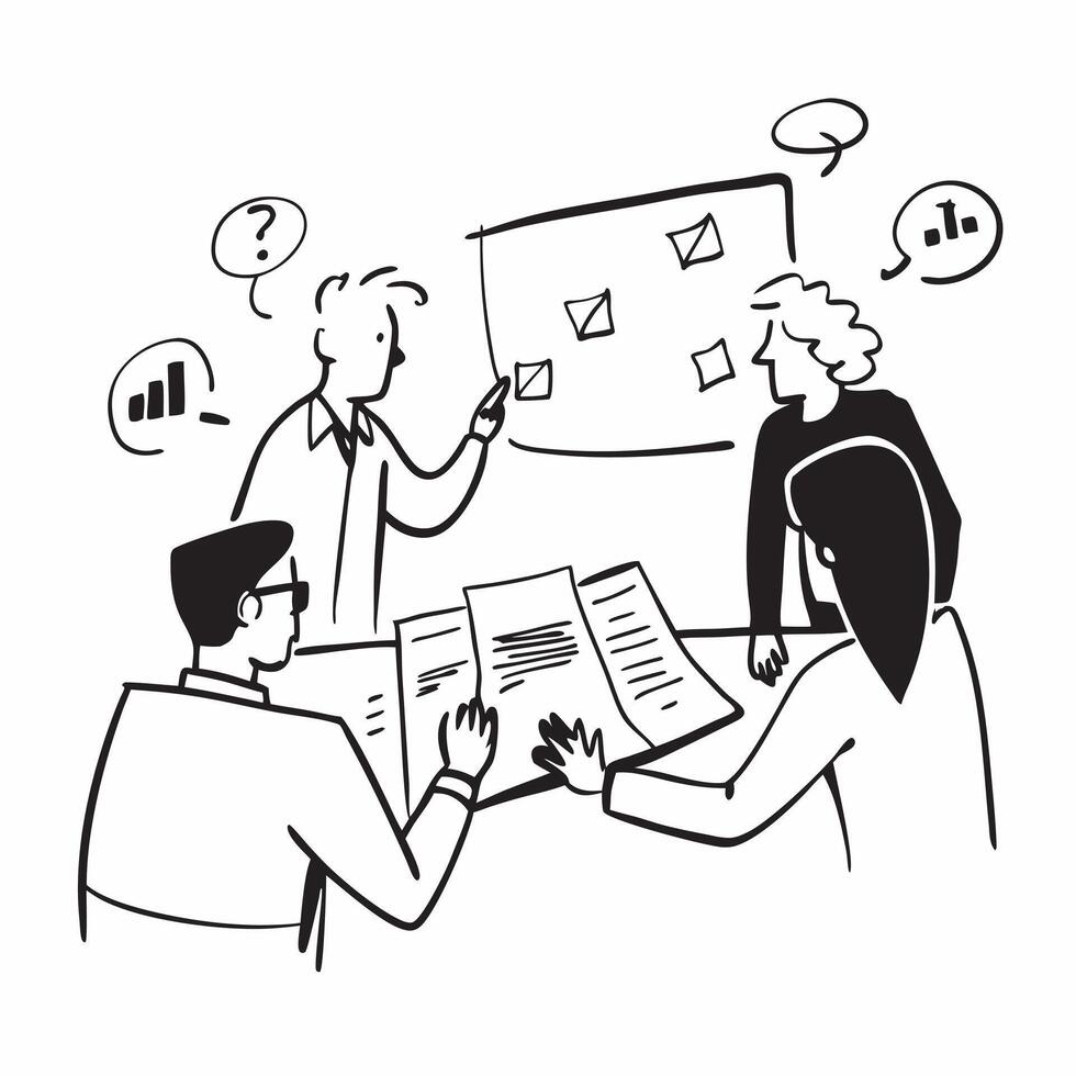 Marketing team planning a campaign during lunch concept as A marketing team enthusiastically planning their next campaign during a business lunch highlighting creativity and collab v1 vector